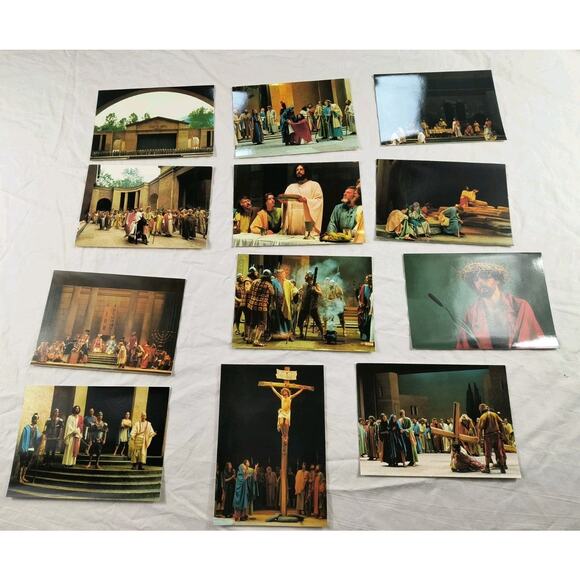 Vintage 1984 Passion Play Oberammergau Postcards – 2 Complete Sets Serie I & II - Picture 3 of 6